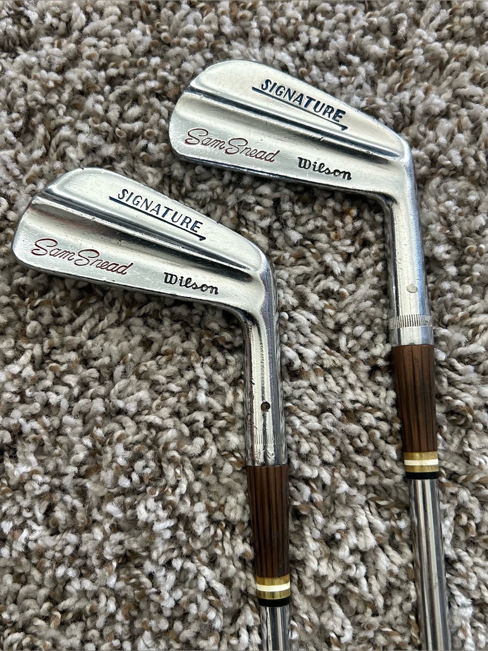 Vintage Wilson Sam Snead Signature Golf Iron Set 2 5 SteelShaft Blade Classic RH